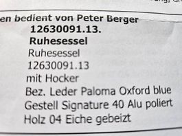 Stresless Sessel Paloma Oxford Blau Eiche