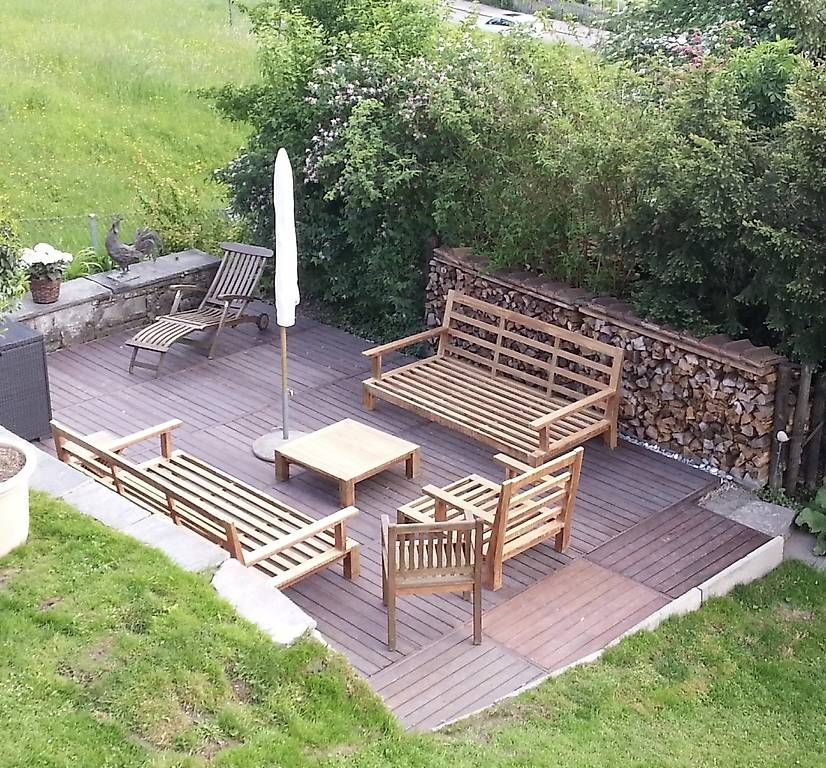 Holzartikel: Edle Tropenholz-Terrassenmodule mit Unterkonstruktion – Gebraucht aus Kilchberg ZH von Sabina8802