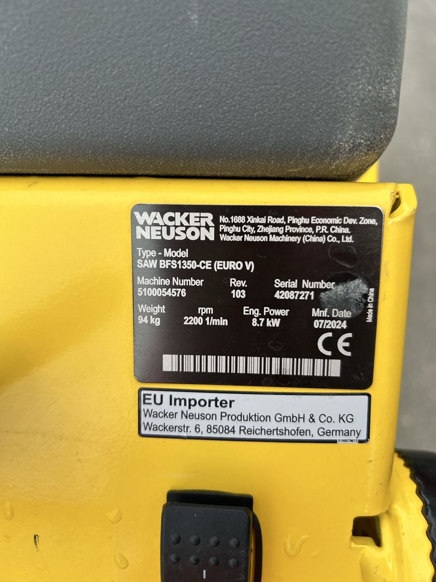 Wacker Neuson Tutte le macchine: Belagsfräser Fugenschneider Wacker Neuson  – Usato da Salmsach venduto da Takeuchi_W395 2