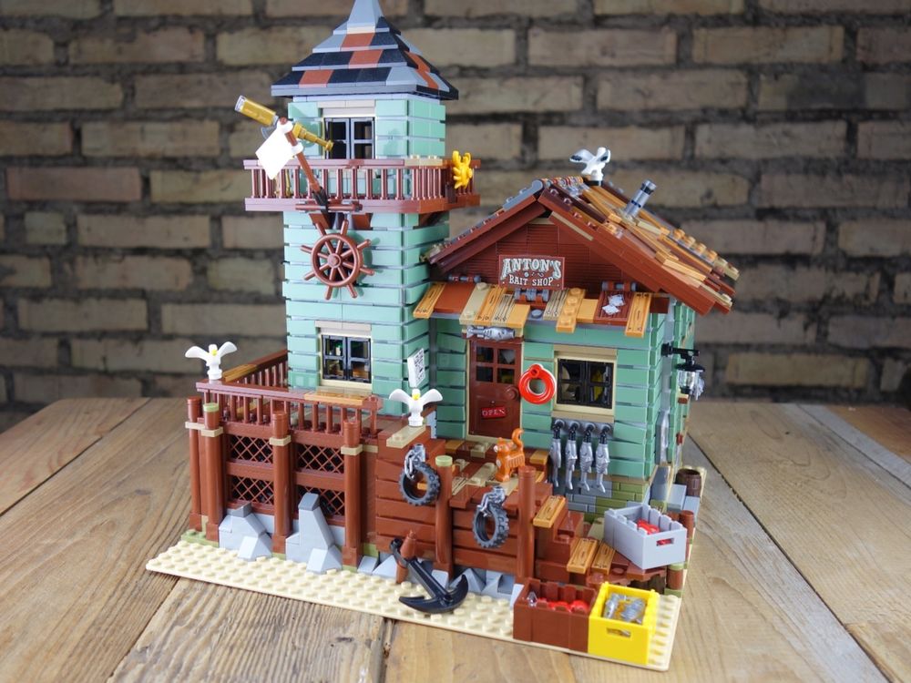 Lego Old Fishing Store Pescatori Lego Lego Ideas Lego 21310 Usato