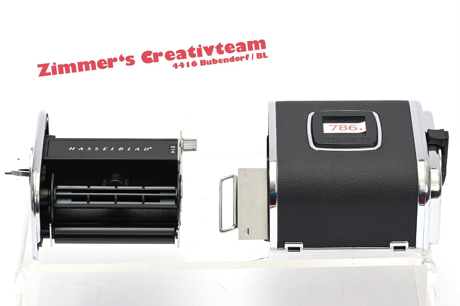 Hasselblad Fotocamera: Hasselblad Kassette A12 6/6cm 120, chrom – Usato da Bubendorf venduto da zimmers_creativteam 2