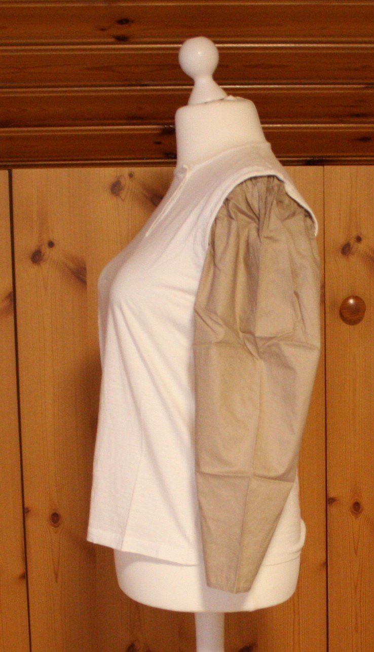 T-Shirts: T - Shirt Langarm weiss-beige Gr. M – Gebraucht aus Flüelen von Diversicum-Vintage 2
