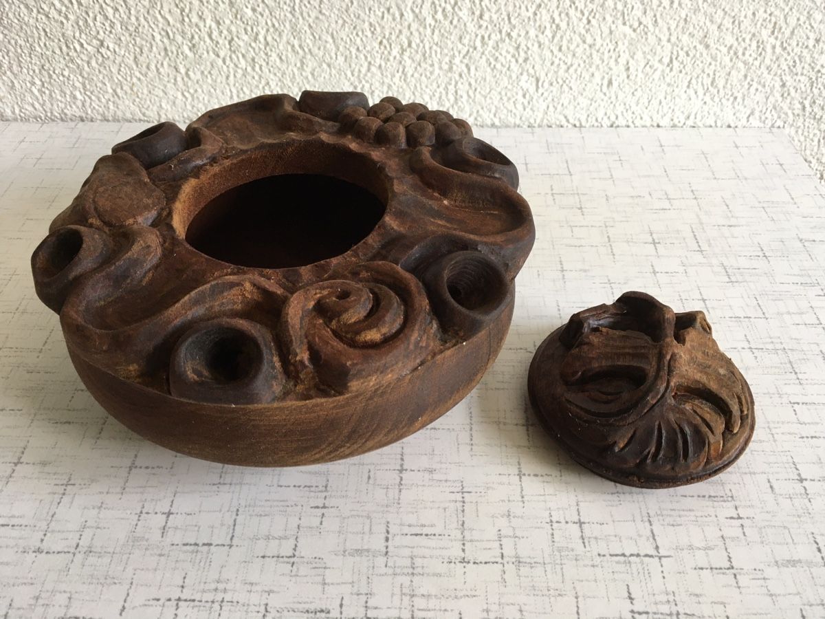 Tutte le decorazioni: Freundschafts Kaffee Holz dekoratives Gefäss – Usato da Lyss venduto da Punktum01 1