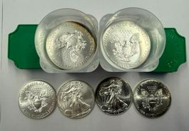 (1798) 36 x 1 Unze Eagle USA, diverse Jahre in Tube