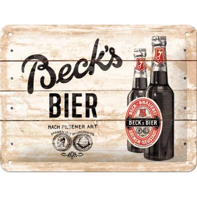 Insegne: Blechschild 3D-BECK`S BIER - 15 X 20 CM – Nuovo e nell'imballaggio originale da Rupperswil venduto da big-one-sale