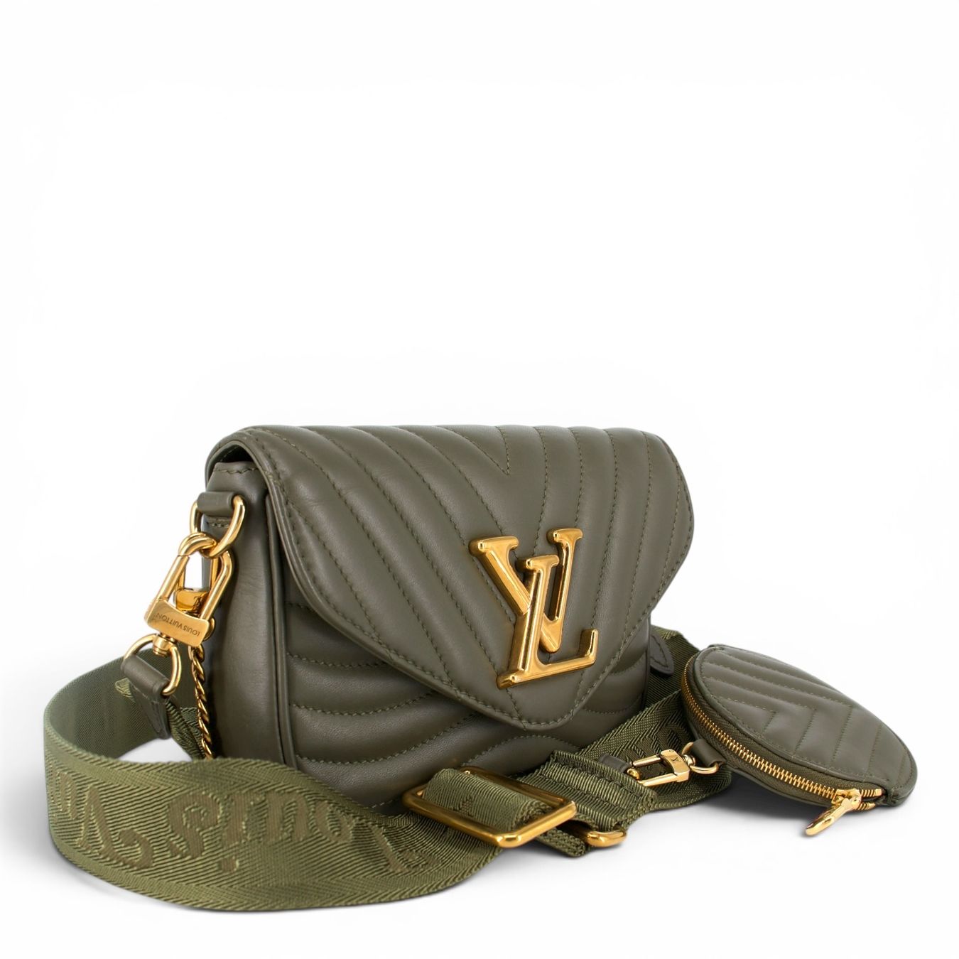 Louis Vuitton Borse da donna: Louis Vuitton New Wave Multi-Pochette khaki – Usato da Binningen venduto da Designerlabels 3