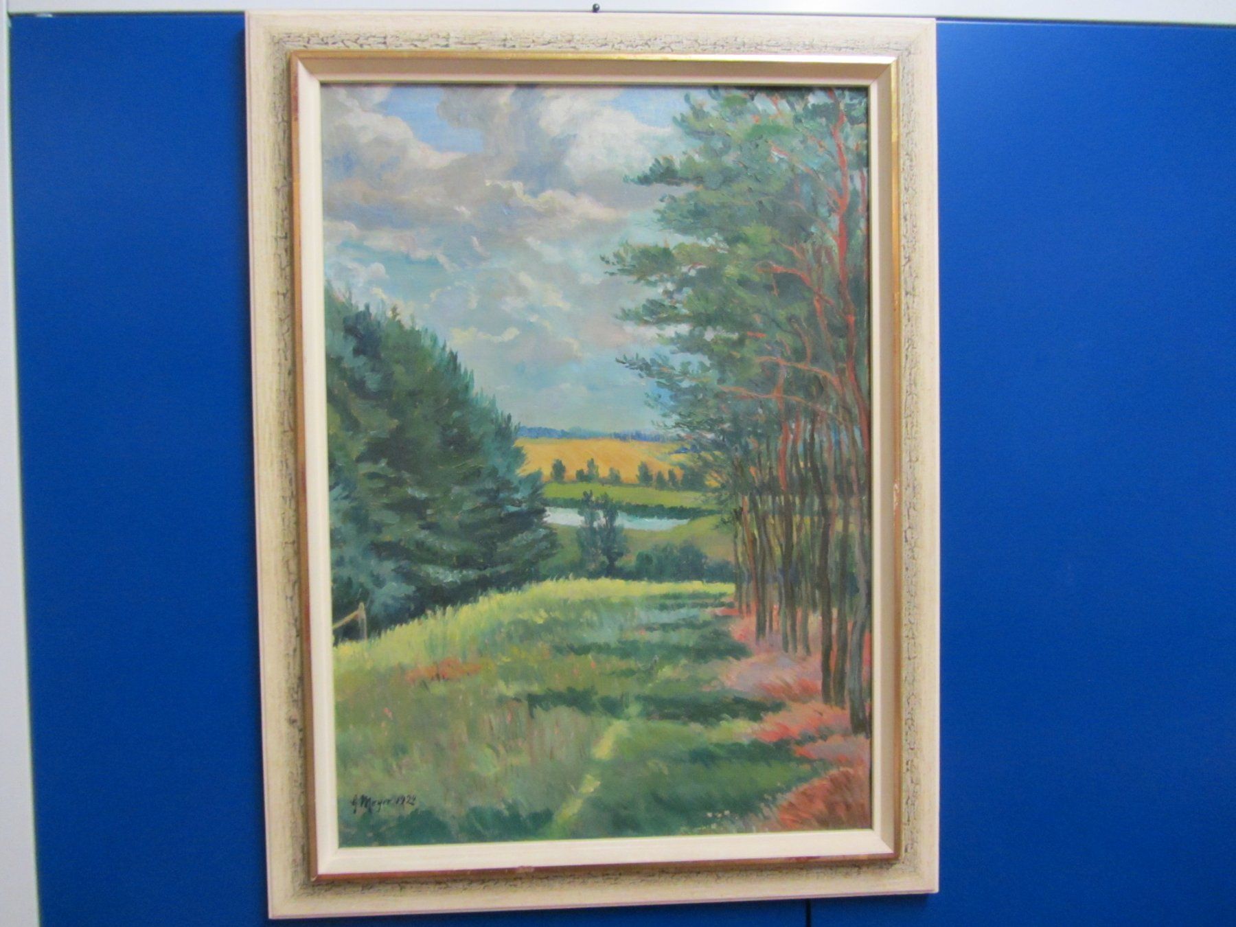 Dipinti: Gemälde Landschaft, G. Meyer 1924 – Usato da Hölstein venduto da niala06