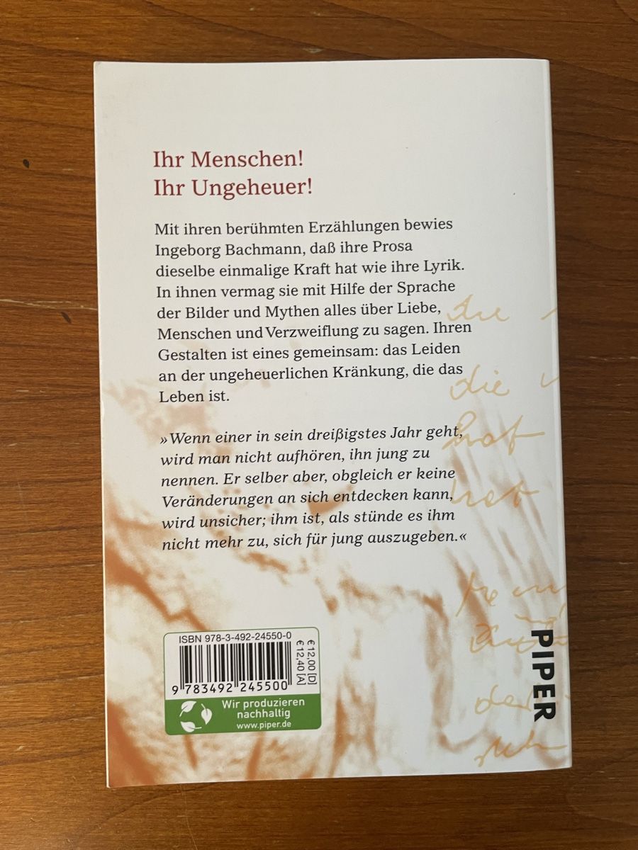 Bücher: Das dreißigste Jahr - Ingeborg Bachmann – Neu (gemäss Beschreibung) aus Zürich von flo_b688 1