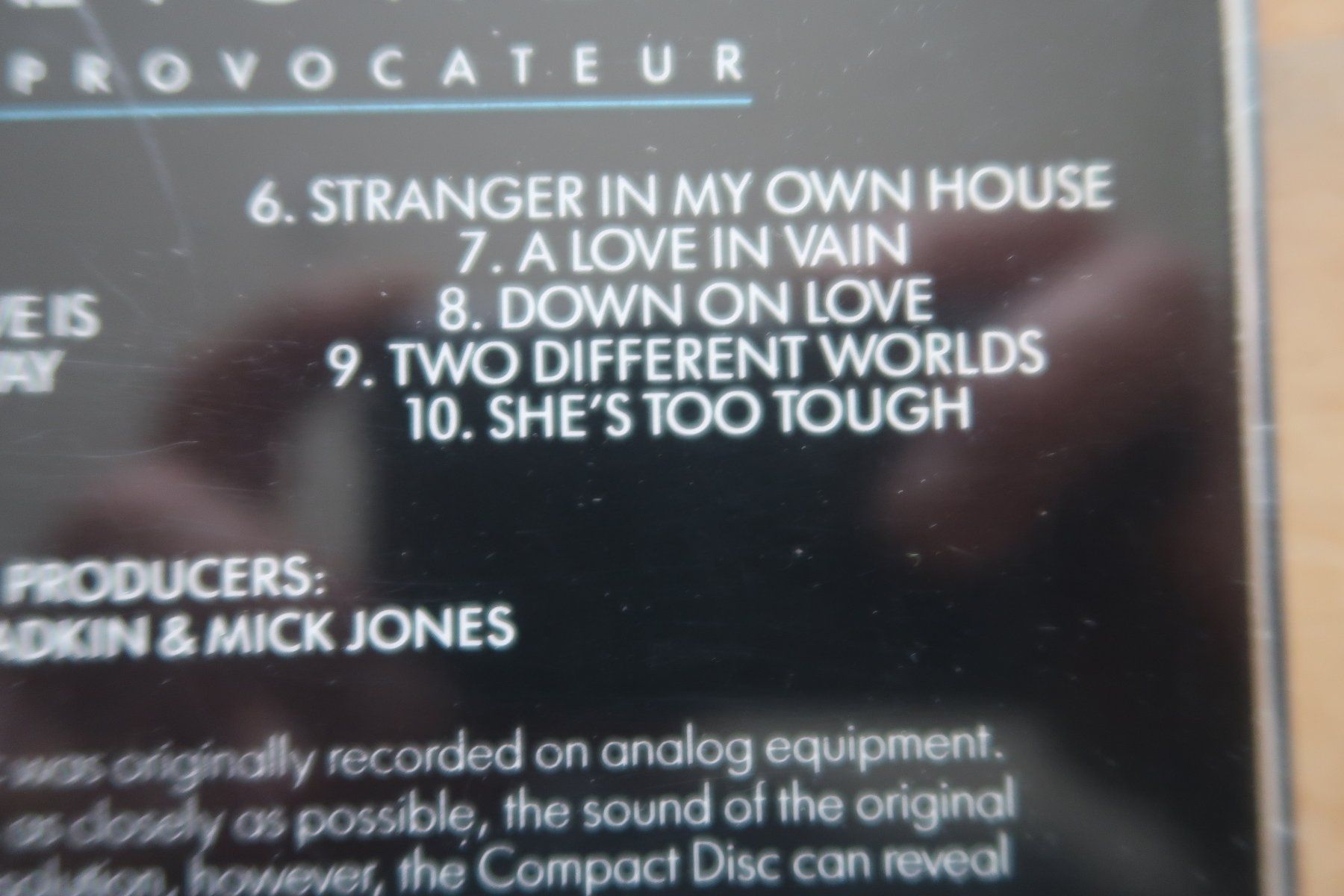 CD: FOREIGNER - AGENT PROVOCATEUR -  CD – Usato da Basel venduto da Patiscat 3