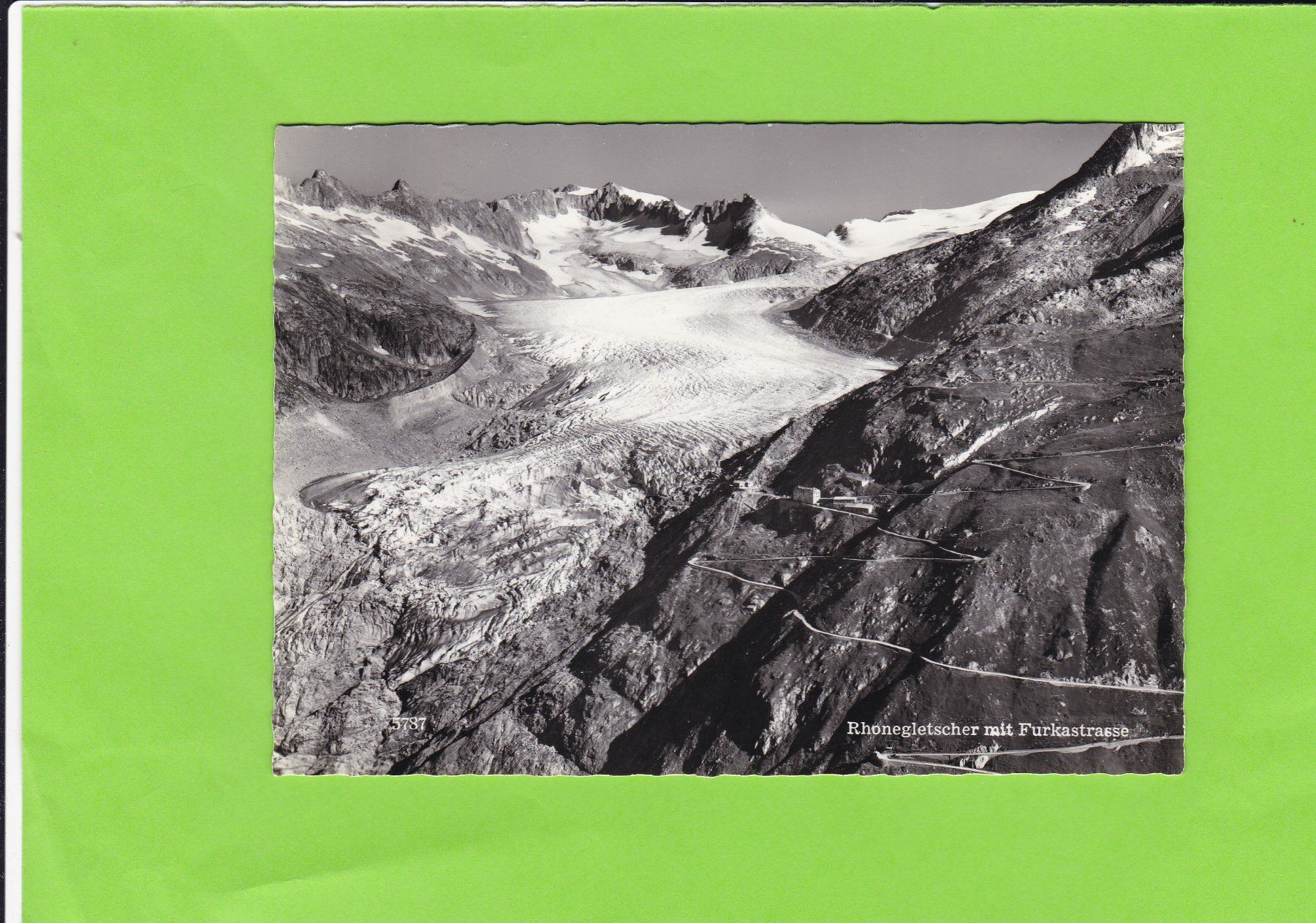 Cartoline postali: Rhonegletscher mit Furkastrasse – Usato da St. Peterzell venduto da neckertal