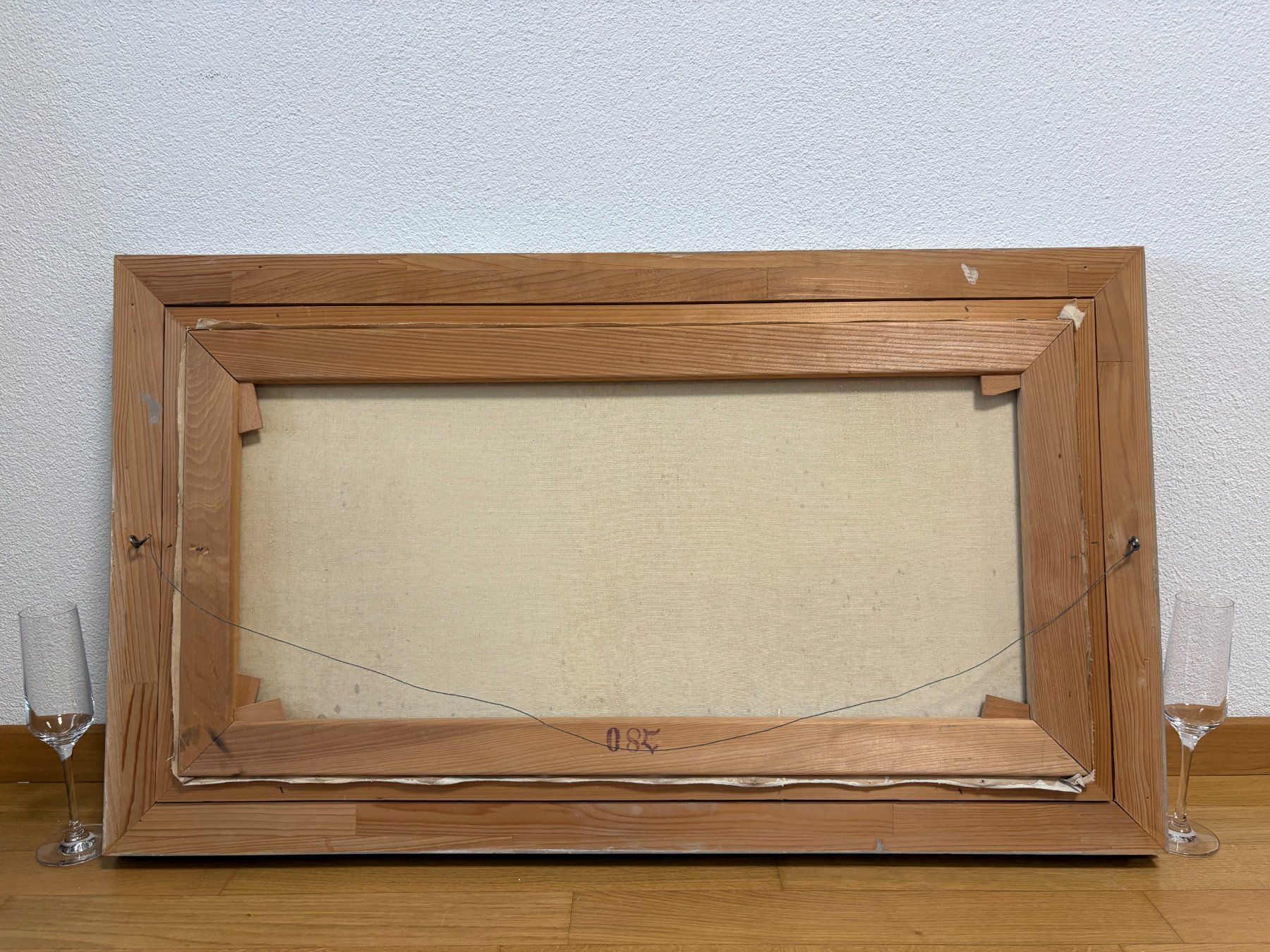 Gemälde: 96cmbreitx56cm hoch Öl Gemälde See mit Windmühlen H Openneer – Gebraucht aus Ottenbach von TimelessEmotions. 9