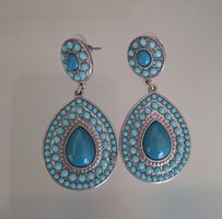 Herzige Ohrringe in Ozean blau