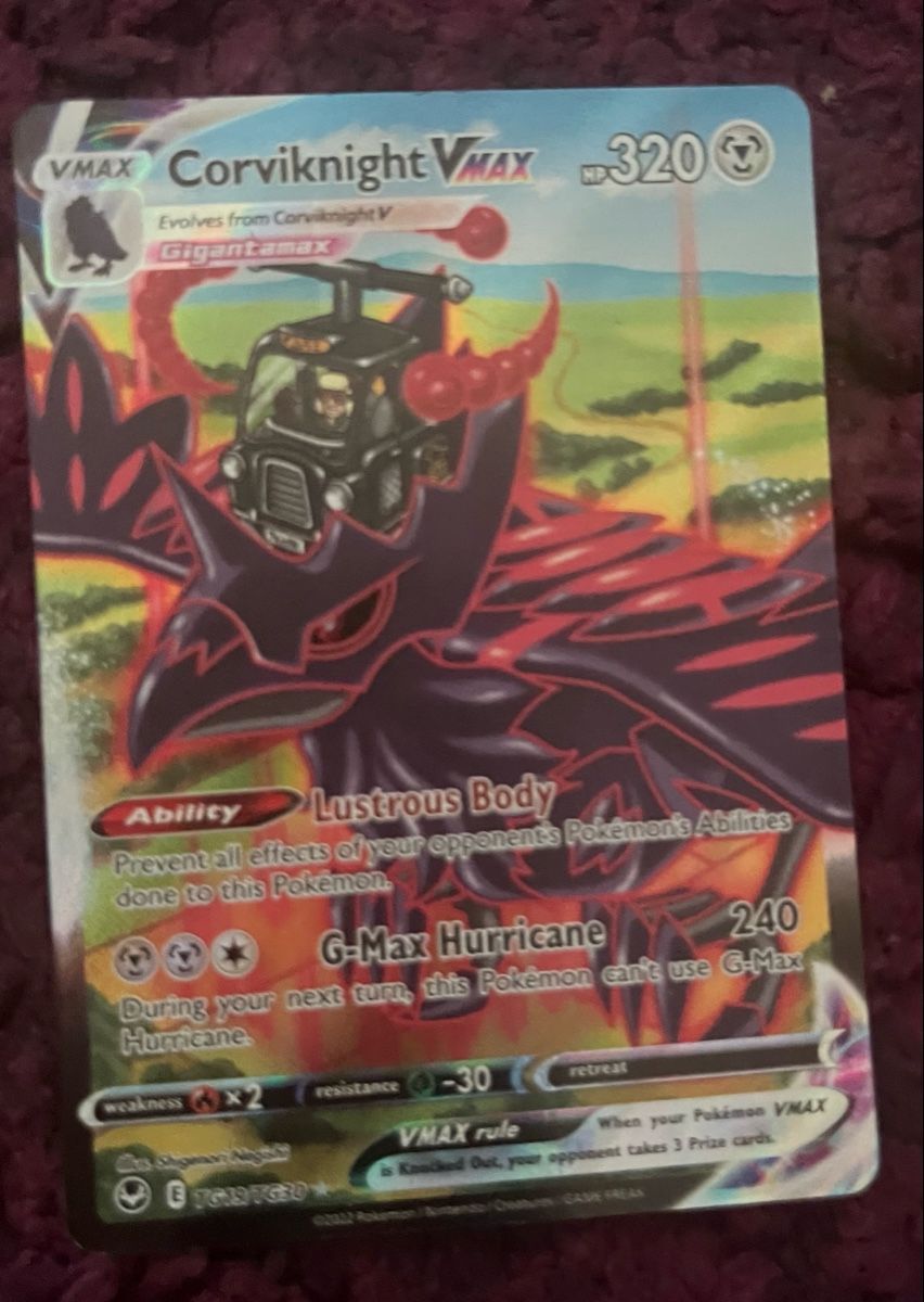 Pokémon Sammelbilder & Trading cards: Corviknight VMAx – Gebraucht aus Pieterlen von RetoW84