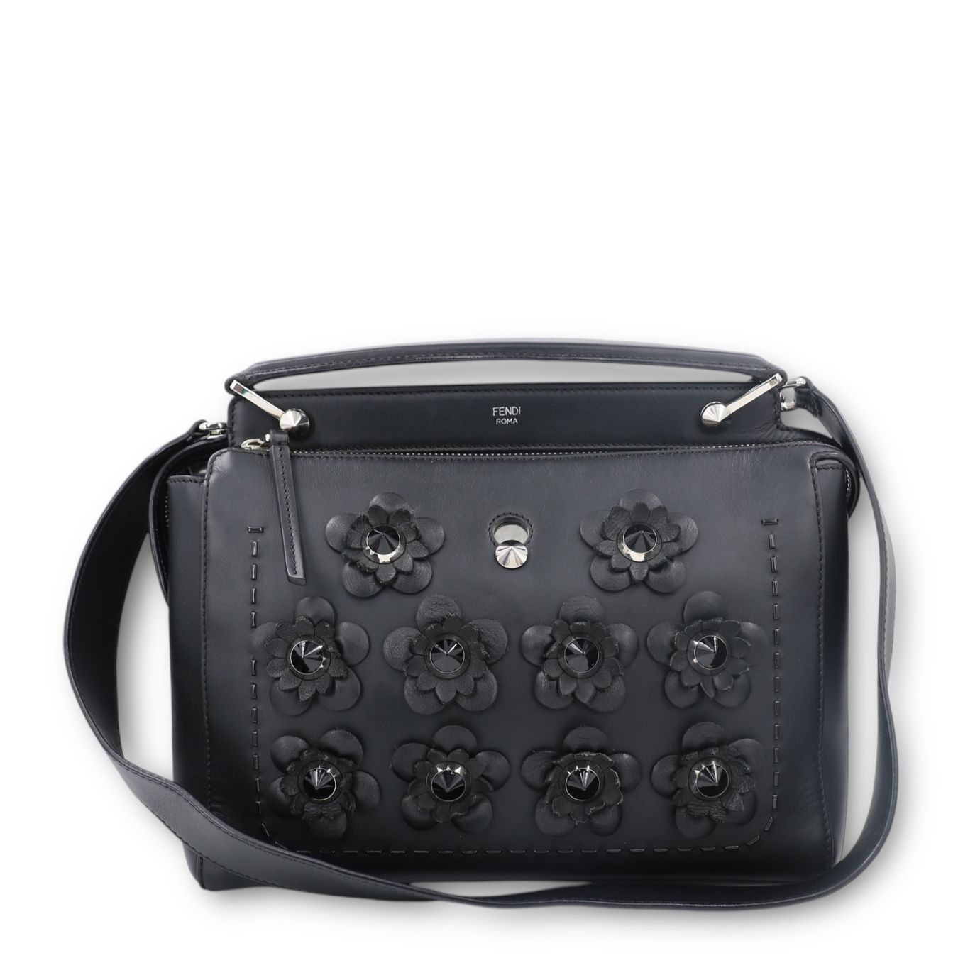 Fendi Borse da donna: Fendi Dotcom flowerland Two-way schwarz – Usato da Binningen venduto da Designerlabels