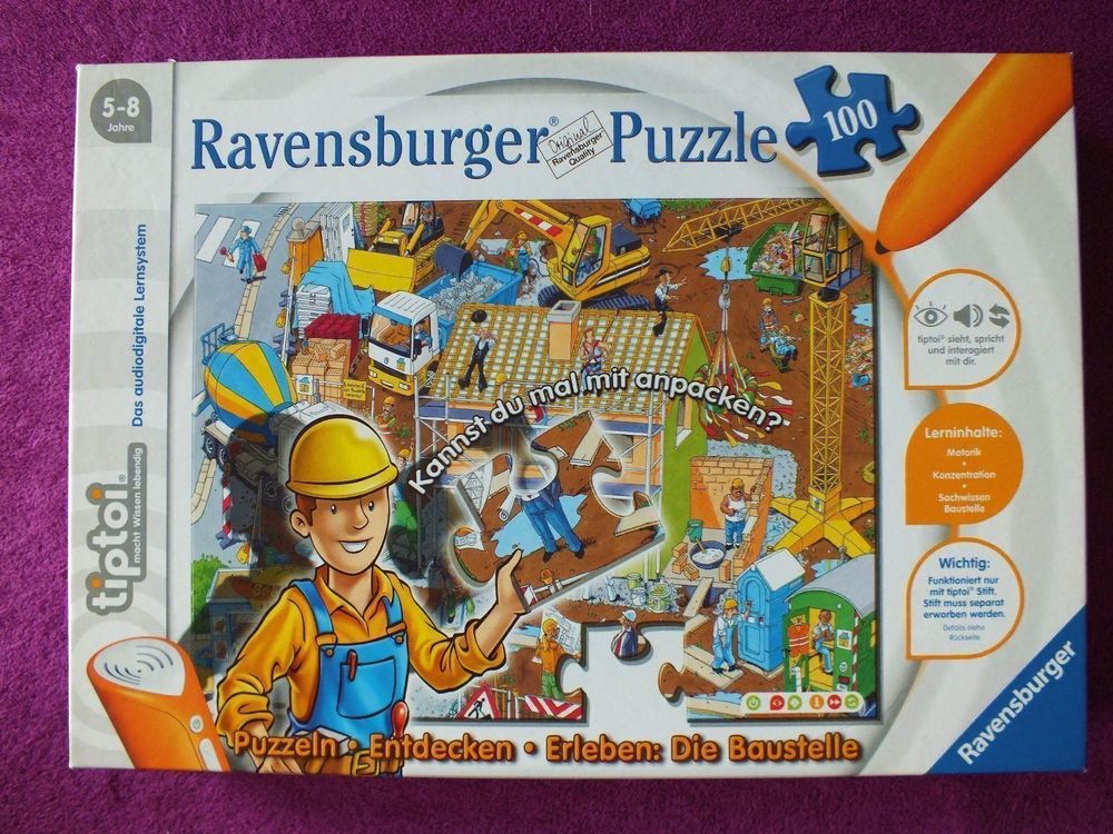 tiptoi Puzzle - Die Baustelle 100 Teile (Gebraucht) in für CHF 15 - mit