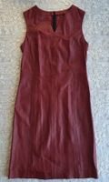Elegantes rotes Lederkleid, Gr. S, ein Hingucker!