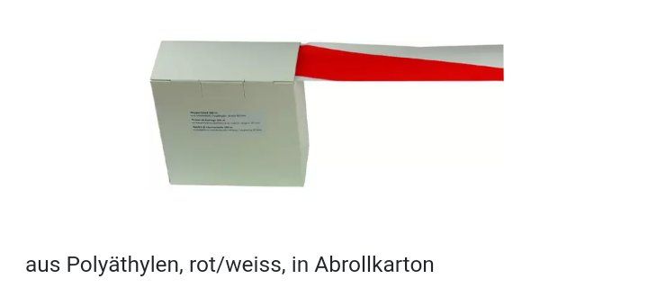 Altro per Ufficio & Commercio: Absperrbänder 500Meter – Nuovo e nell'imballaggio originale da Niederuzwil venduto da TaurexTools