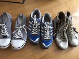 3x Schuhe Diesel , Adidas, Crocs