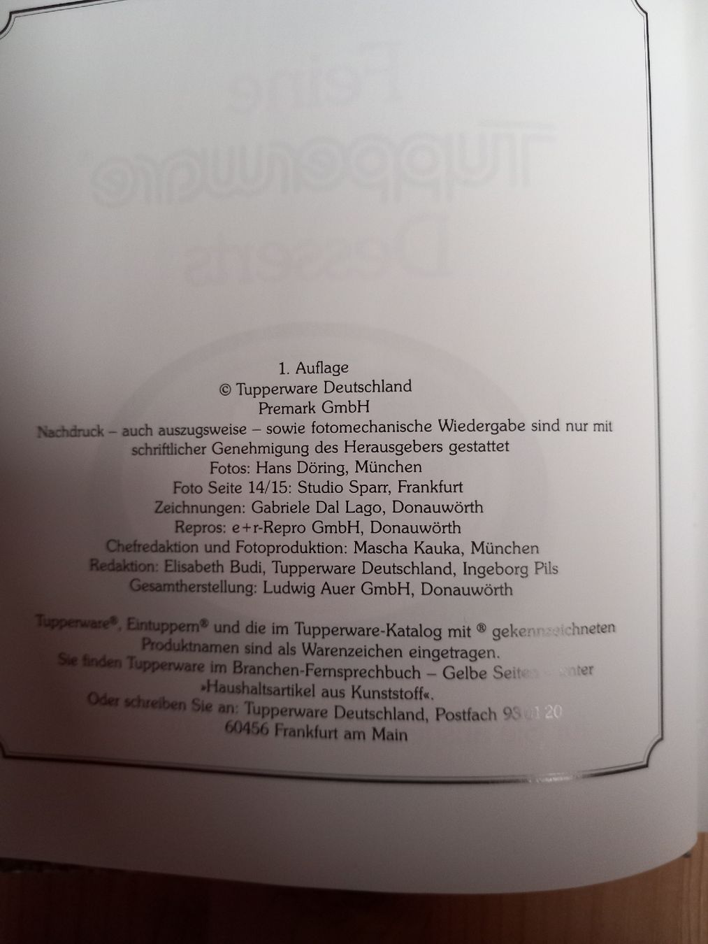 Livres: Tupperware Dessert Kochbuch  – D'occasion à Näfels par gil_sindamel 4