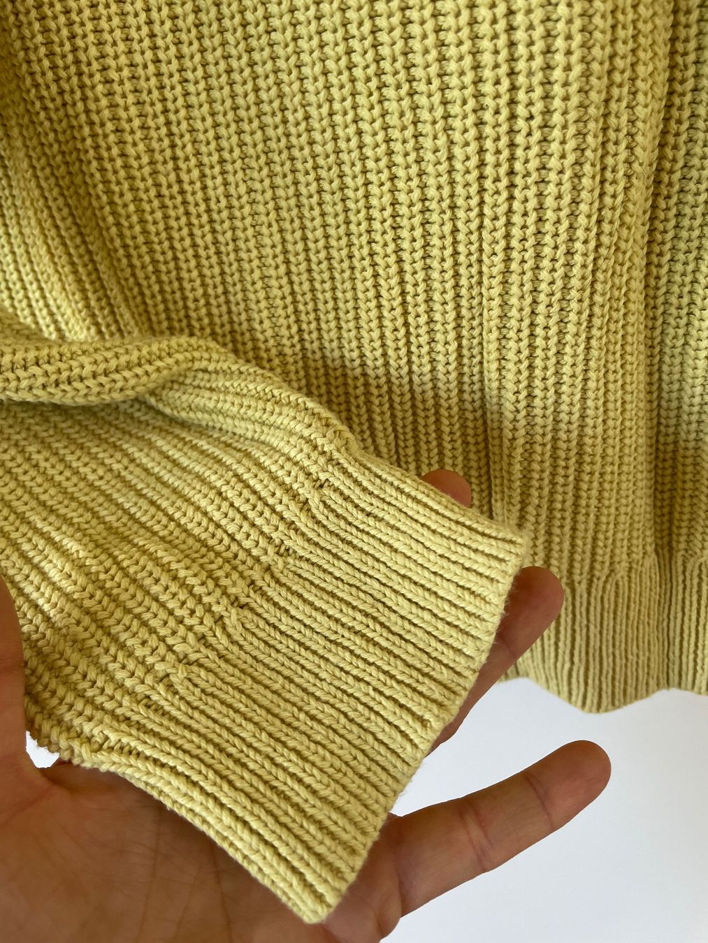 Hessnatur Maglioni & Felpe: hessnatur Troyer Strickpullover Bio-Baumwolle Gr. S Hellgelb – Usato da Neukirch an der Thur venduto da bee88 5