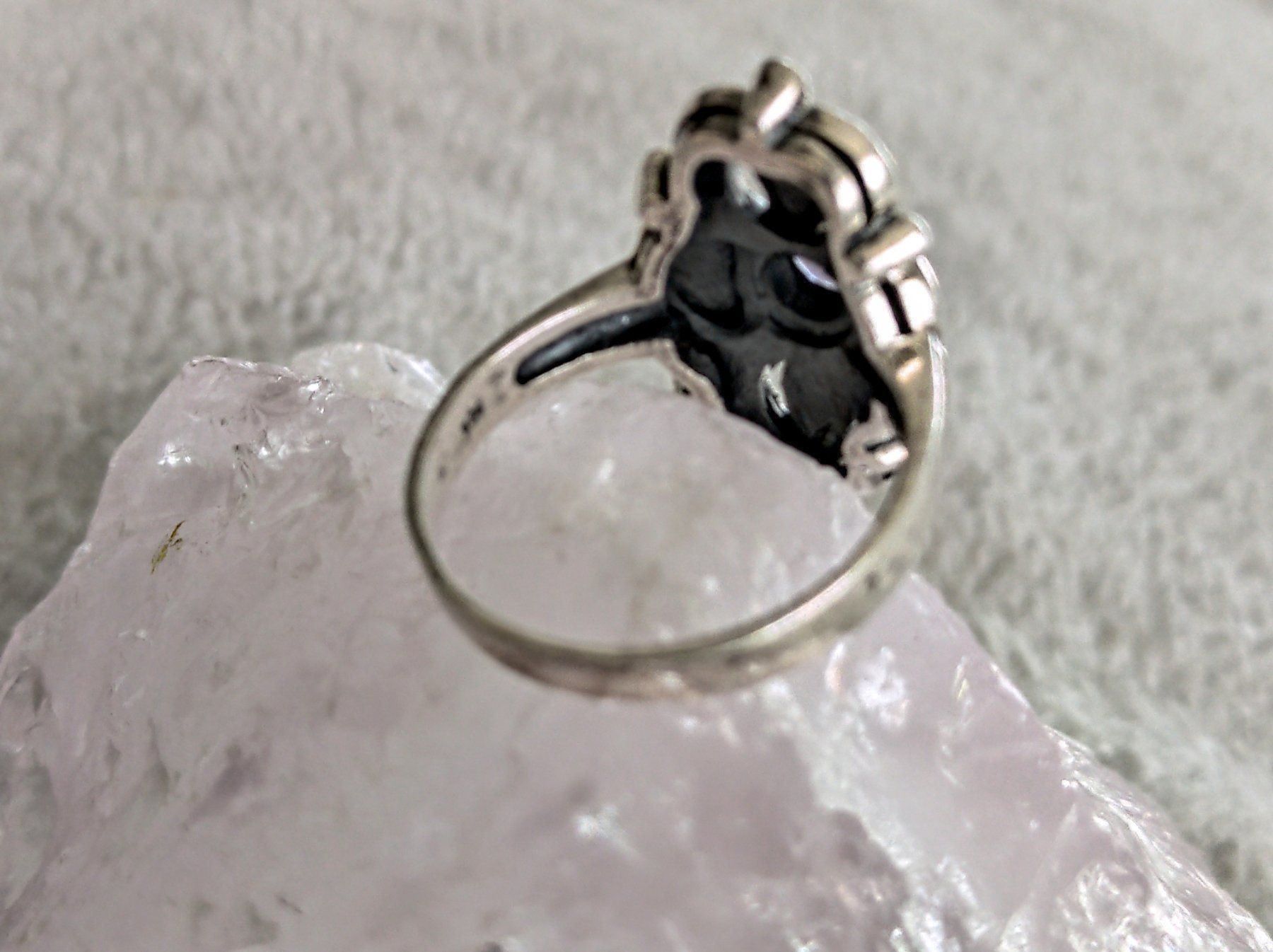 Anelli: Ring Silber 925 mit lila Stein – Usato da Istighofen venduto da Ringparadies 1