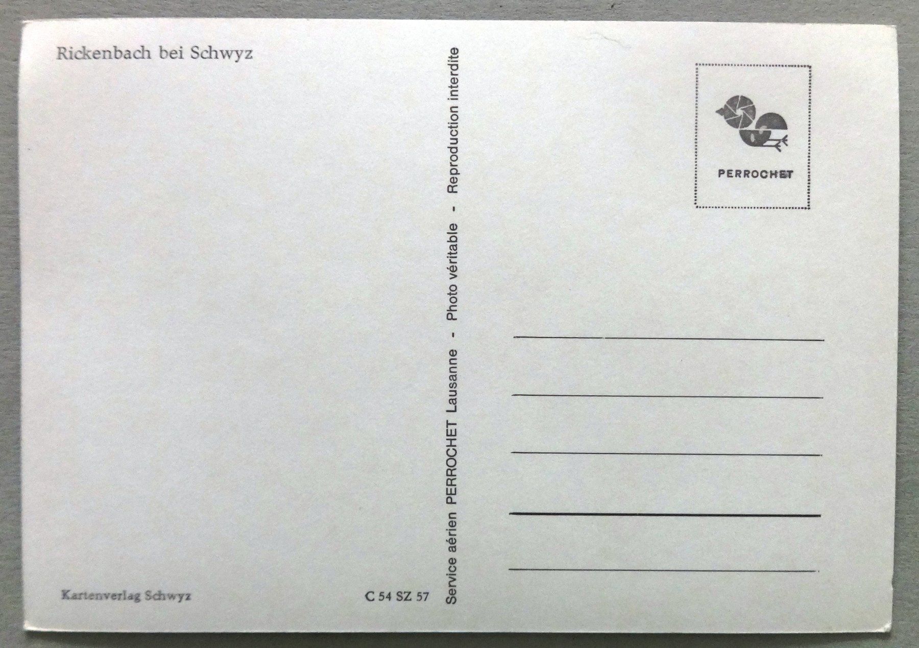 Cartes postales: Rickenbach bei Schwyz – D'occasion à Fétigny par Billy2miny 1