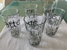Set: 5 Stück Gläser "Milch"