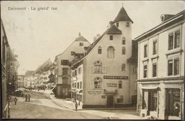 DELÉMONT La grand rue animee Restaurant J. Schaffter J. Enar