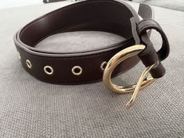 Gürtel Max Mara Studio braun Leder-Look