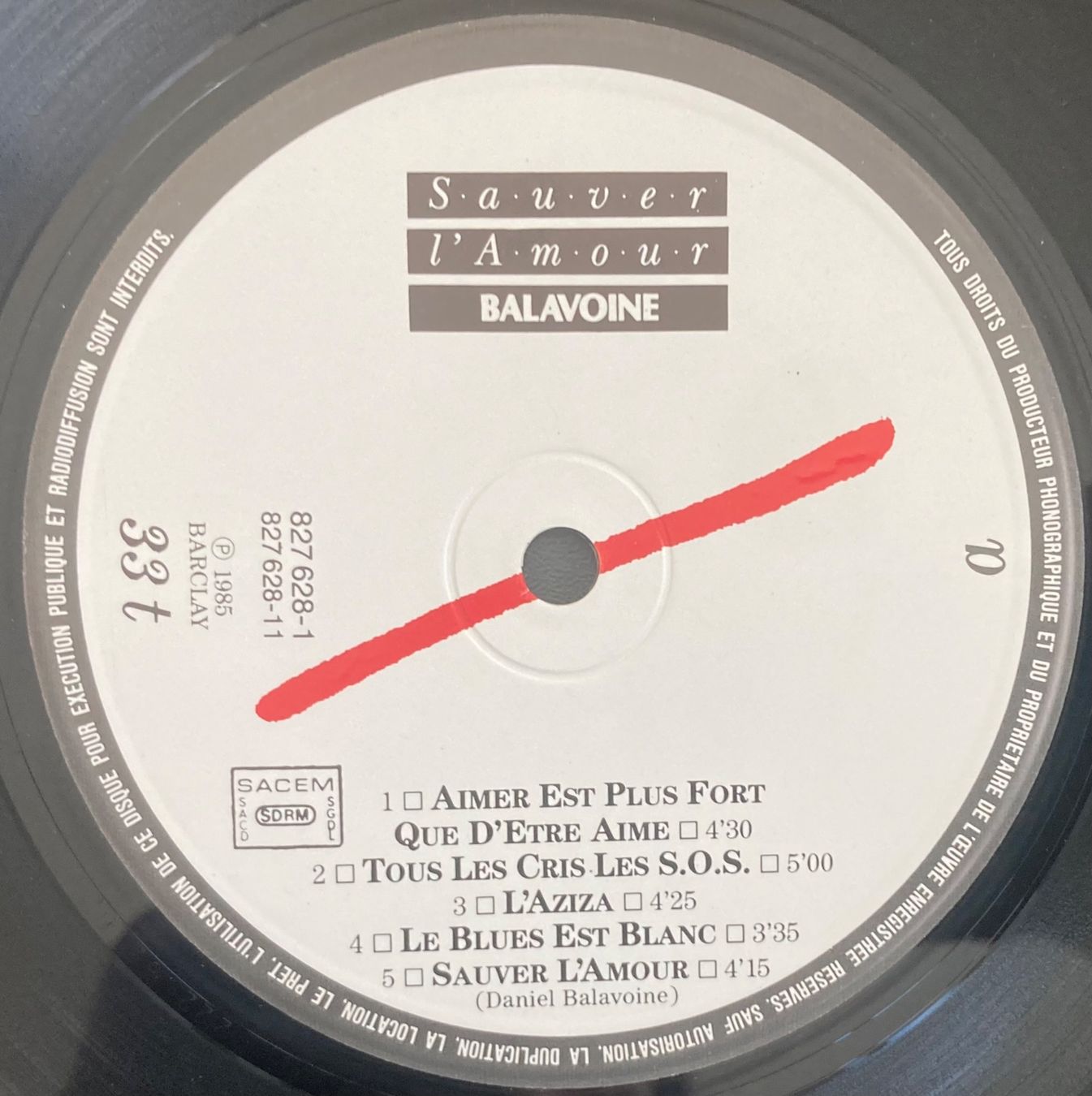 Dischi in vinile: DANIEL BALAVOINE - SAUVER L'AMOUR – Usato da Poliez-Pittet venduto da Newtown-Records 3