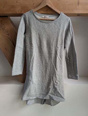 Esprit Pullikleid Grau/Weiss/Blau Gr. S