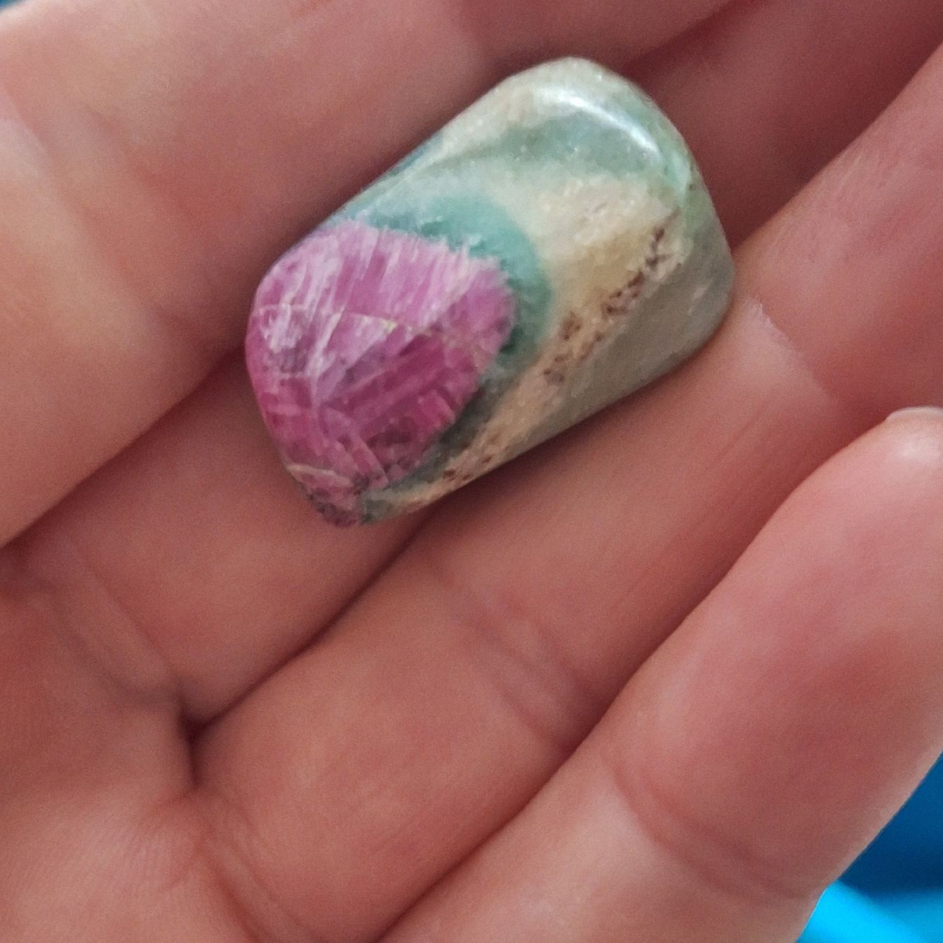 Edelsteine: Rubin Fuchsit Handschmeichler – Gebraucht aus Aeugstertal von firefly33 1