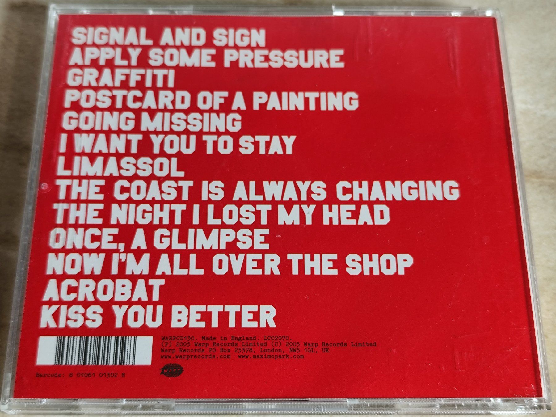 CD: MAXÏMO PARK - A CERTAIN TRIGGER (Warp Records Ltd 2005) – Usato da Ermenswil venduto da easyric 3