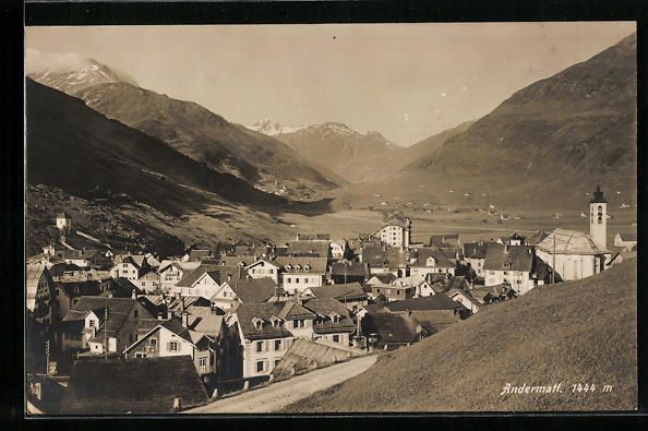 Cartoline postali: AK Andermatt, Teilansicht – Usato da Berlin venduto da bartko-reher
