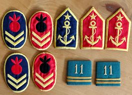 Militär Patten, Auszeichnungen, Gradabzeichen, Truppenabz.