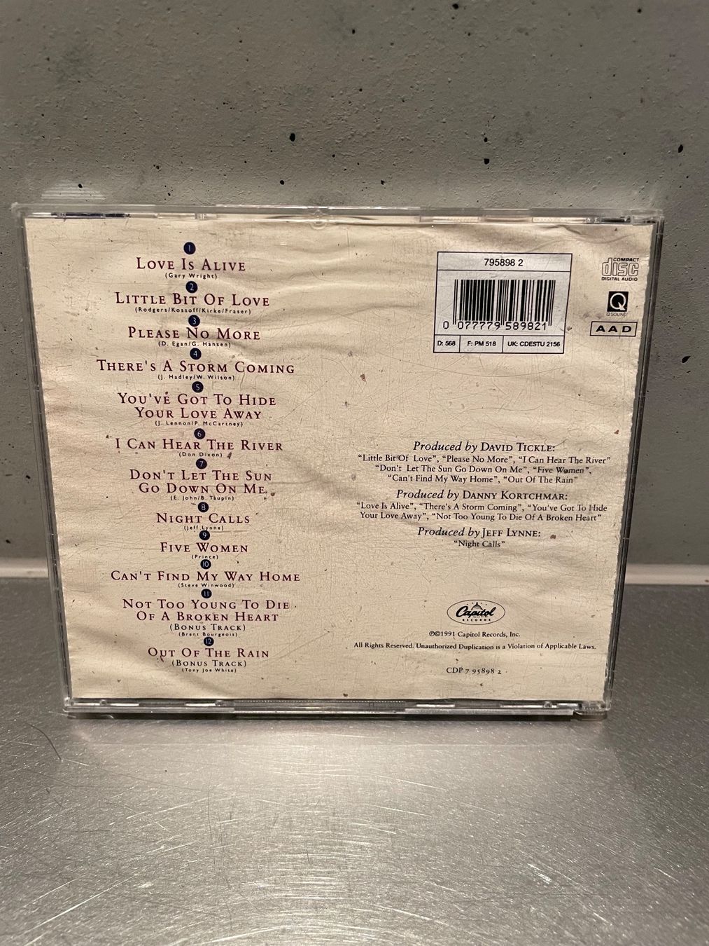 CD: Joe Cocker - Night Calls CD1991 – Usato da Sutz venduto da fx05 1