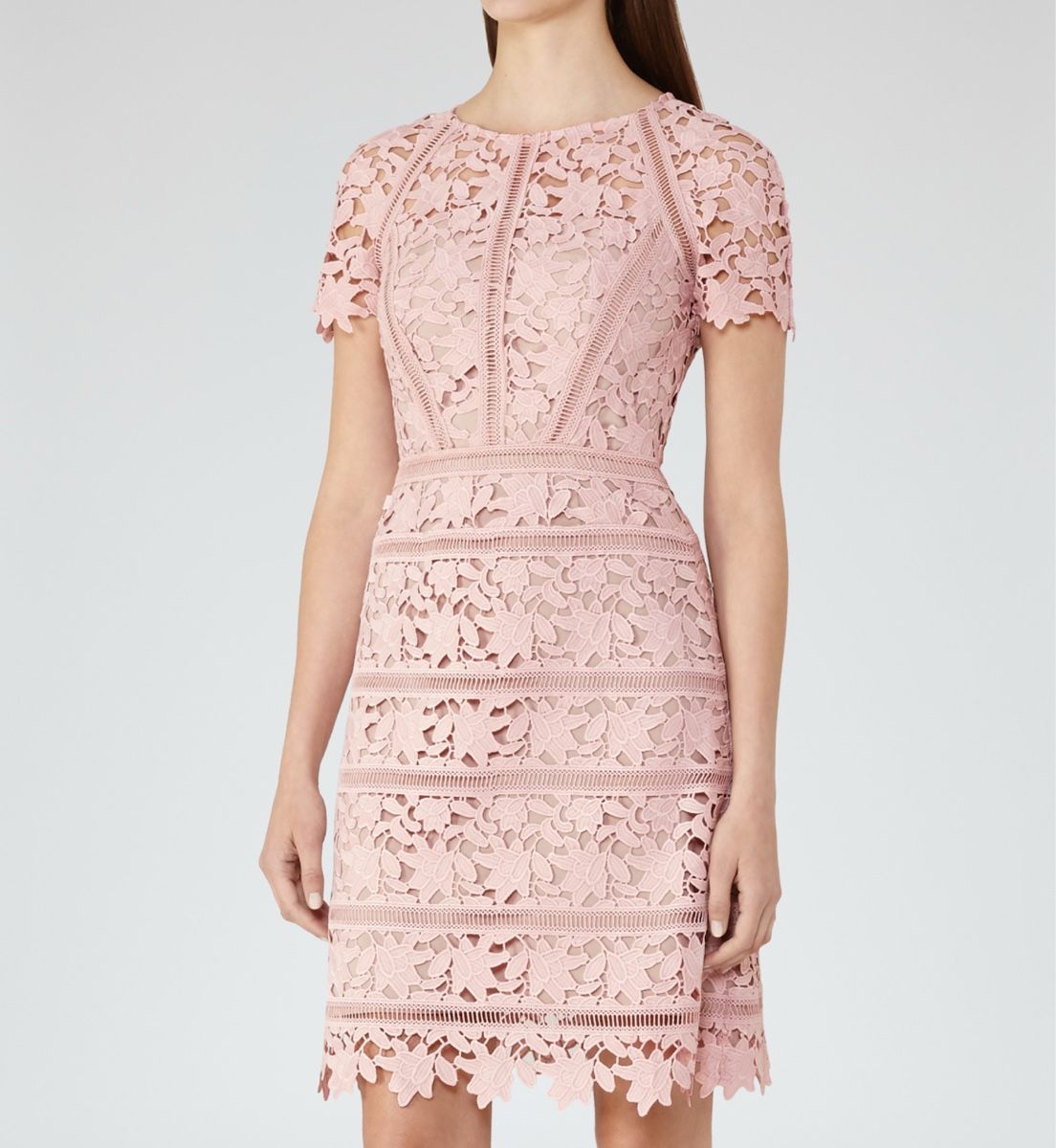 Vestiti: Reiss. Spitzenkleid, rosa, Gr. 34 – Usato da Wilen b. Wollerau venduto da ctr_77m7 1