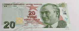 20 Türk Lirası  2009, Türkei Bankfrisch