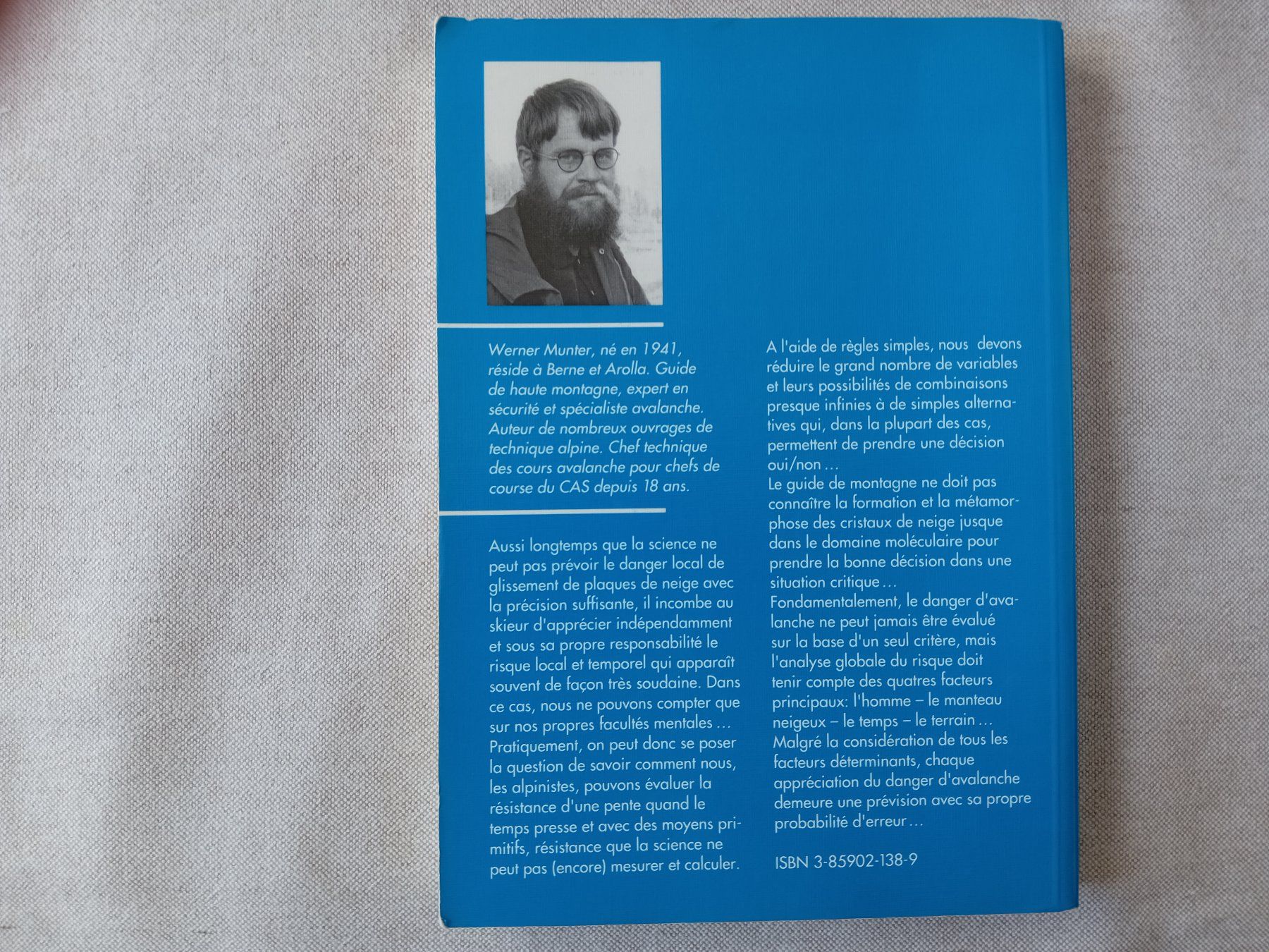 Libri: Le risque d’avalanches - Guide pratique - Werner Munter – Usato da Fribourg venduto da Werkt 9