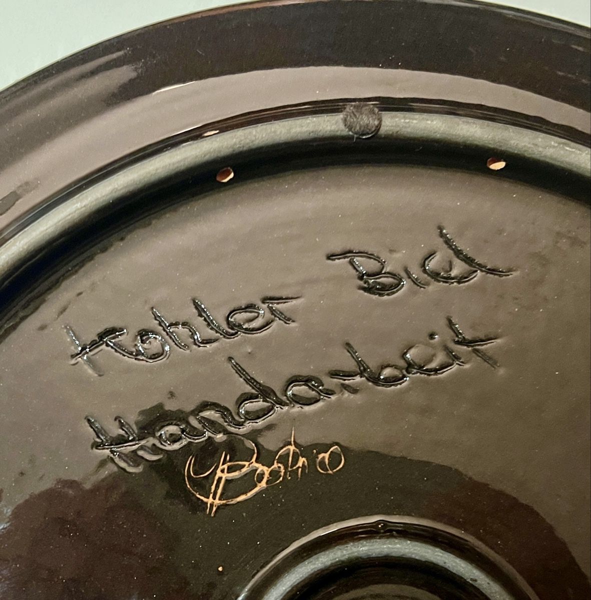 Servierplatten: Runde grosse Keramikplatte Handmade Schweiz – Neu (gemäss Beschreibung) aus Zürich von rsa_dv8r 1