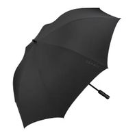 ESPRIT Golfschirm – XL Regenschirm – ø 132cm – schwarz