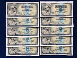 Belgrad 1978 - Jugoslawien - 10x50 Dinara