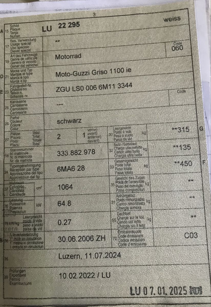 Moto Guzzi Strada: Moto Guzzi Griso 1100 i.E – Usato da Safnern venduto da Peter071 4