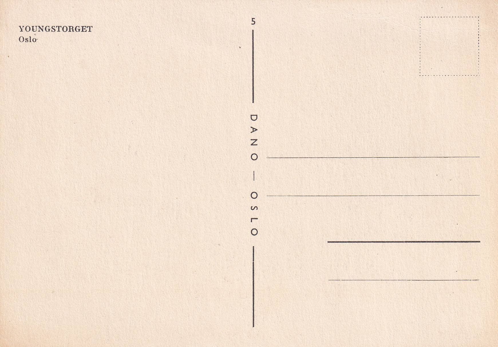Cartes postales: Oslo - Youngstorget /bm – D'occasion à Hombrechtikon par Rudolf07 1