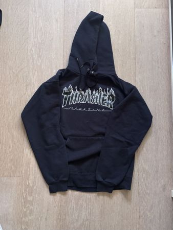 Schwarzer Thrasher Hoodie, Grösse M - Top Zustand!