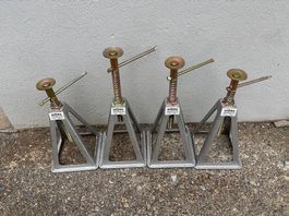 Wiltec Lot de 4 Trétaux de stabilisation