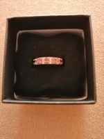 Granatring aus Silber 925, mit Zirkonen