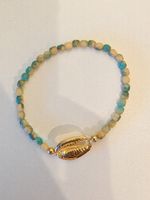 Das maritime Kauri-Muschel-Armband (Türkis & Sand)