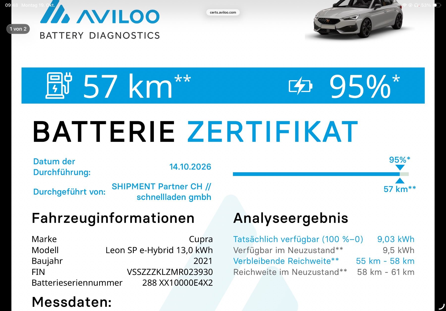 Cupra Automobili: CUPRA 1.4 eHybrid DSG – Usato da Helgisried venduto da apple-sigi 8