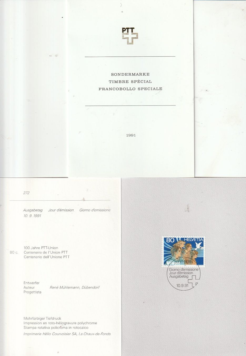 Alle Briefmarken: Kleines Briefmarken Lot 1991 – Gebraucht aus Rupperswil von Ema10 2